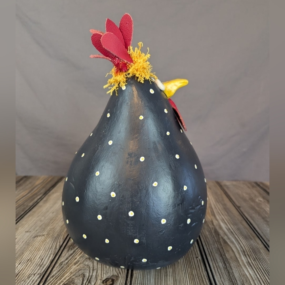 Painted Gord chicken/hen handmade - Picture 5 of 8
